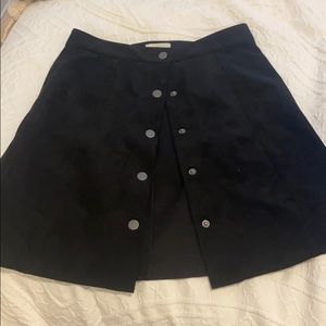 Black Suede mini skirt